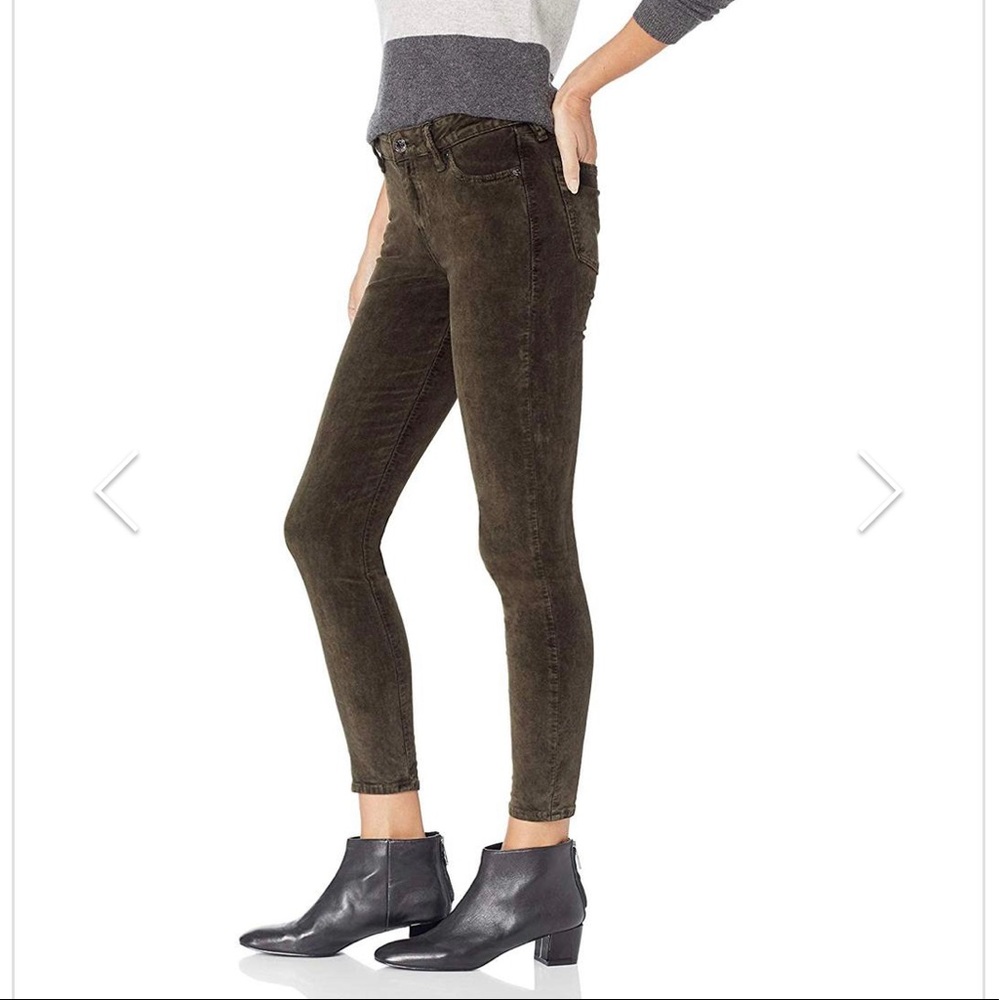 LUCKY BRAND Mid Rise Ava Super Skinny Velvet Jean